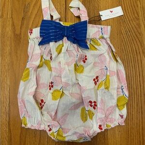 NWT Pink Chicken 2T Angeline Bubble Romper in Lemons
